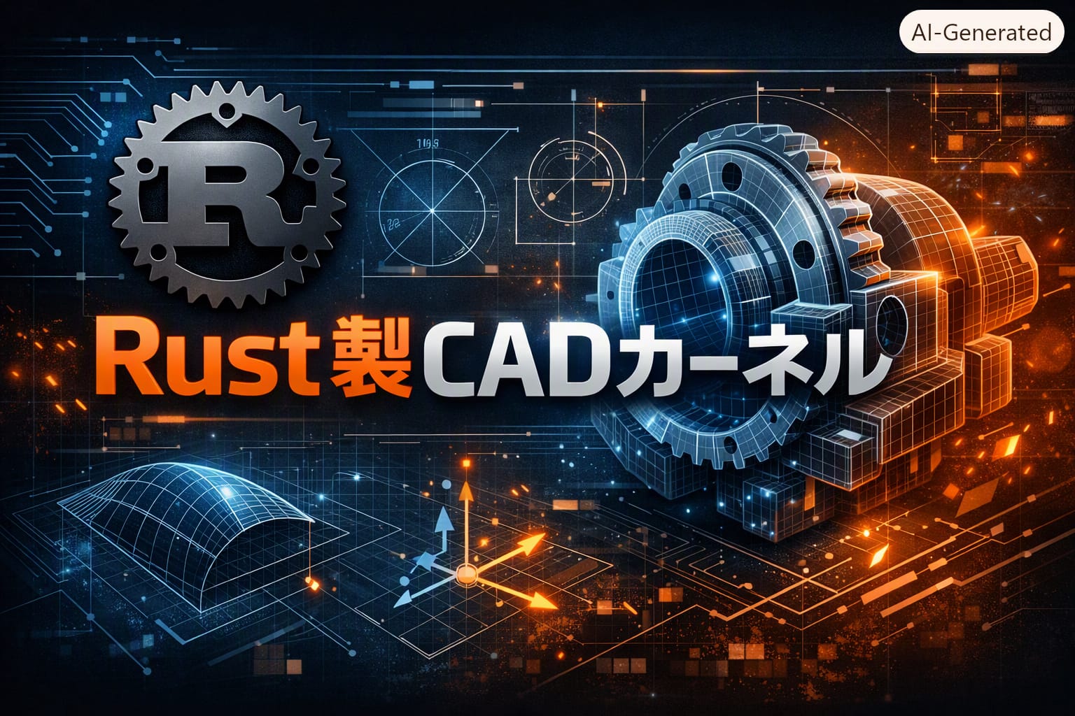 Rust製CADカーネル